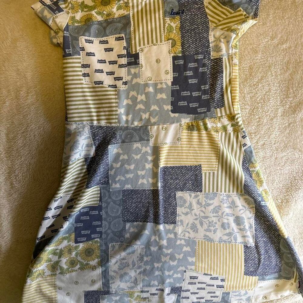 Levis multicoloured patchwork dress patchwork